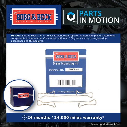 Brake pad fitting kit fits - pad,
