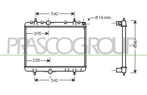 Fits peugeot 407 radiator - peugeot,