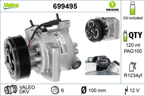 Valeo 699495 compressor air - valeo, compressor,