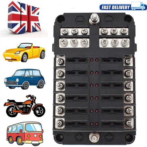 12v 32v fuse box with - 12v-32v,