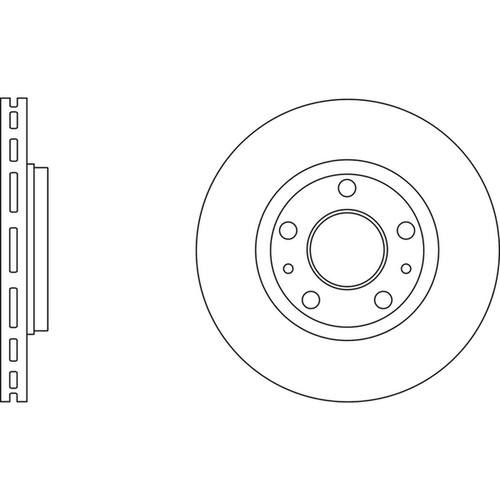 Brake discs vented for - 2x,