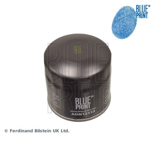 Oil filter blue - blue, print