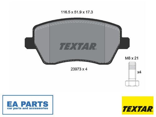 Brake pad set disc - disc, for