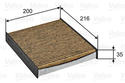 Valeo 701026 filter interior - valeo,